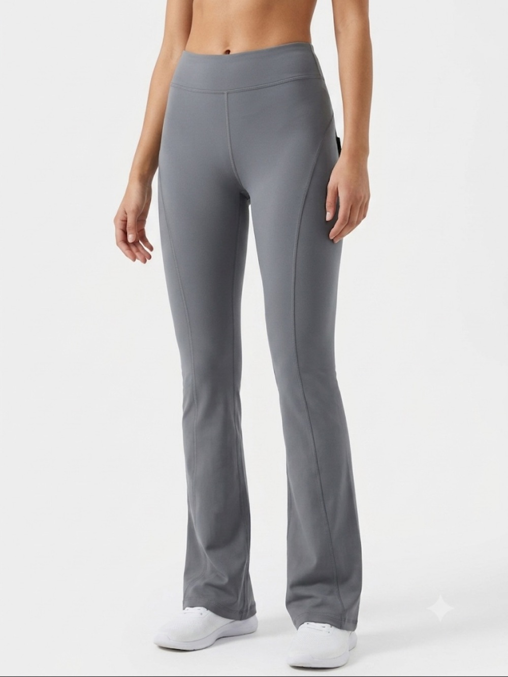 Denver Hayes Stretch Flared Pants Gray NWT Size M